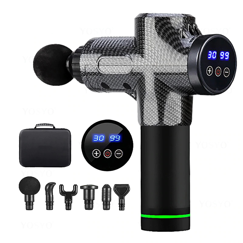 مسدس تدليك يخفف الآلام بشاشة LCD